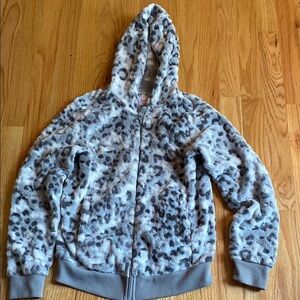 Wonder Nation Gray and White Kids Hooded Jacket